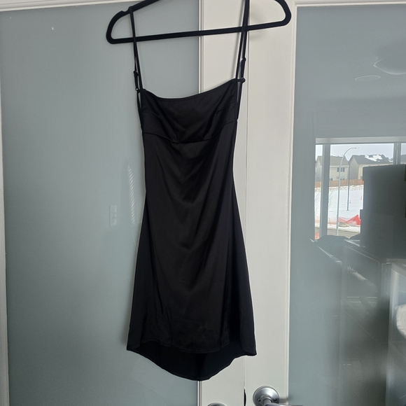Dresses & Skirts - Black Slip Dress with Spaghetti Straps